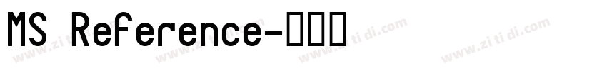 MS Reference字体转换